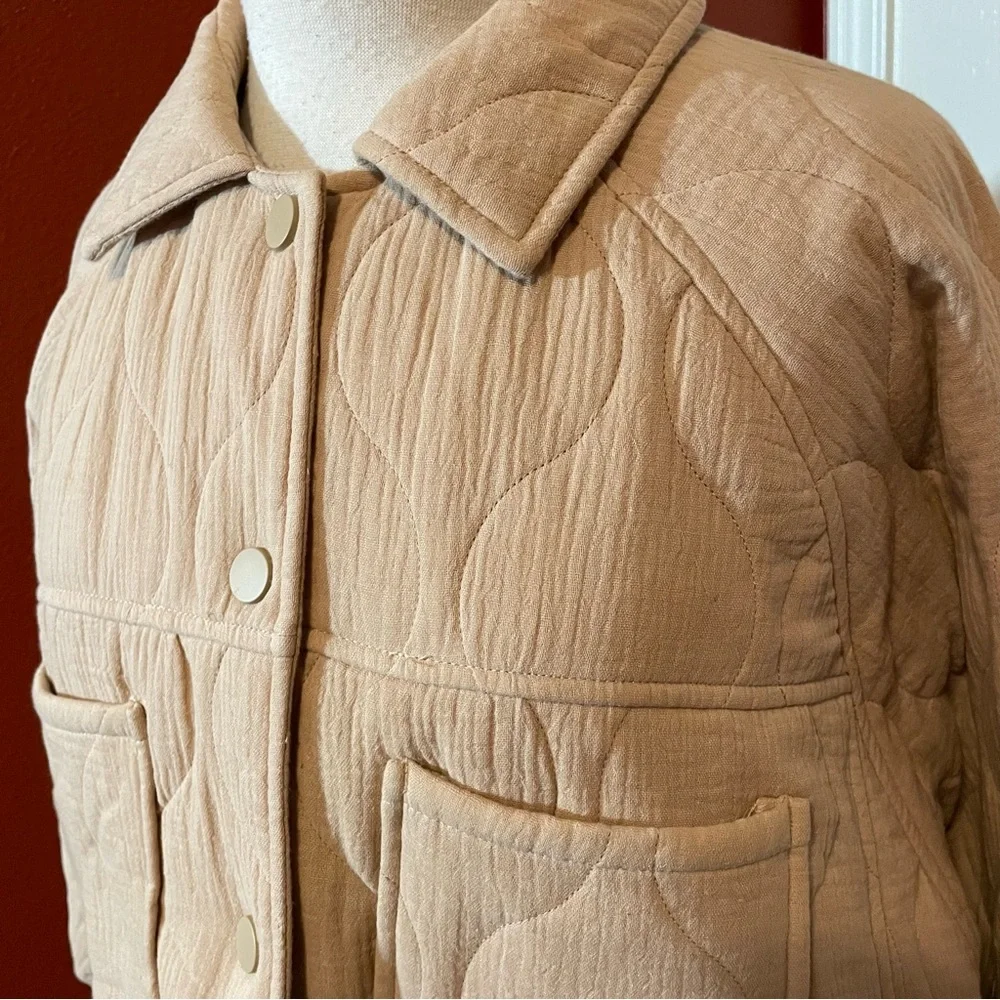 Rhythm Women’s‎ Quilted Lagenlook Snap Closure Oversized Huckberry Jacket